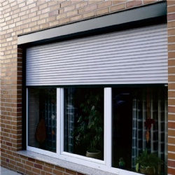 Insulated rolling shutter window